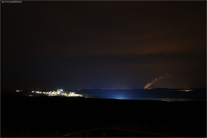Tagebau Welzow bei Nacht
